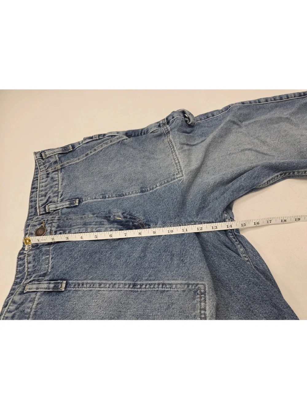 Free People We The Free Major Leagues Mid-Rise Cuffed Jeans Carpenter Size 32